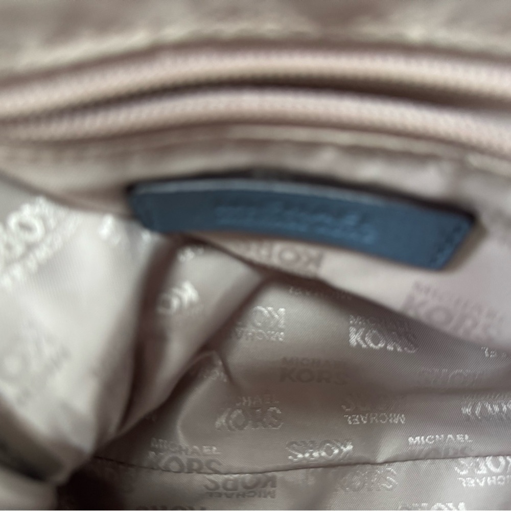 Michael Kors Margot Blue Crossbody Bag with Gold Accents - Picture 10 of 13